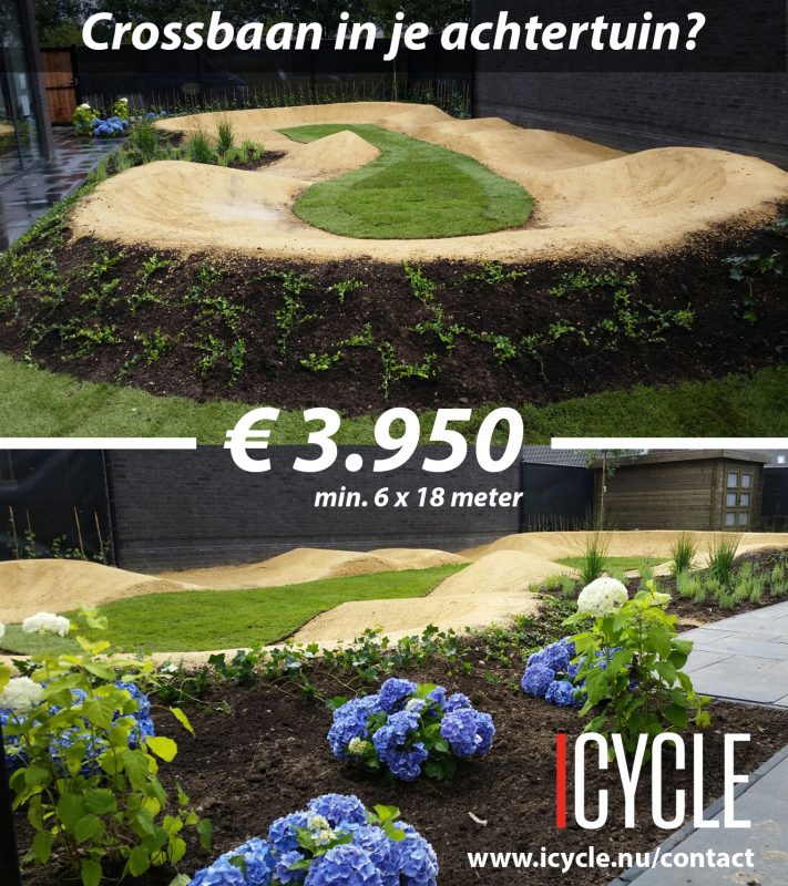 pumptrack gralux tuin halfverharding bmx fietscross